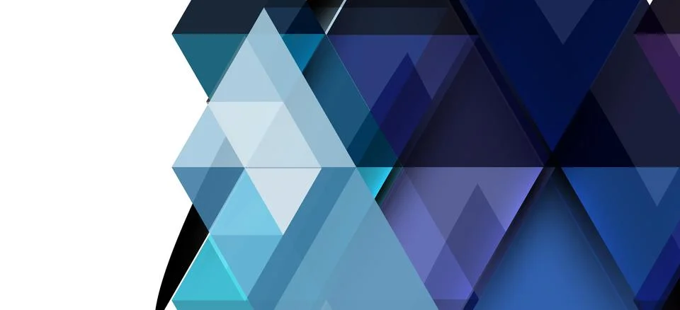 Abstract triangle pattern, colorful backdrop. Presentation template. Modern Stock Illustration