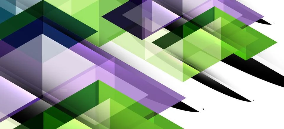 Abstract triangle pattern, colorful backdrop. Presentation template. Modern Illustrazione stock