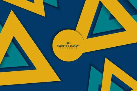 Abstract triangle pattern of colors design trendy artwork background. Stock Illustration