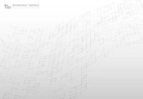 Abstract triangle pattern design of technology mesh background. Stock-Illustration