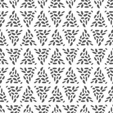 Abstract triangle pattern design. Vector geometric seamless textured repeat. Stock Illustration
