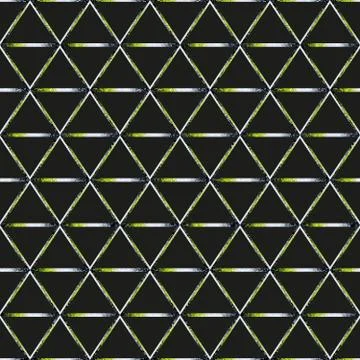 Abstract triangle pattern with grunge effect. Stock Illustration