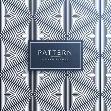 Abstract triangle pattern made with lines Stock Illustration