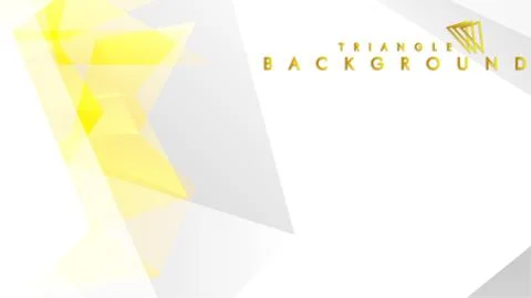 Abstract triangle pattern vector background with golden gradient, yellow gray イラスト素材