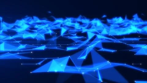 Abstract triangle pattern.Digital technology texture background Stock Illustration