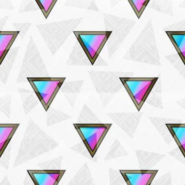 Abstract triangle seamless pattern. Stock Illustration