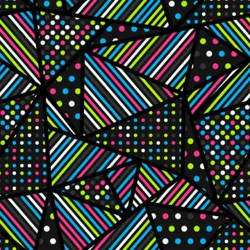 Abstract triangle seamless pattern Illustrazione stock