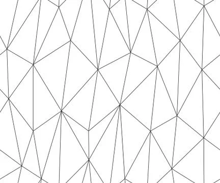Abstract triangle seamless pattern. Irregular polygonal linear grid. Geometric Illustrazione stock