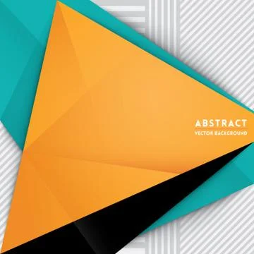Abstract triangle shape background Stock Illustration