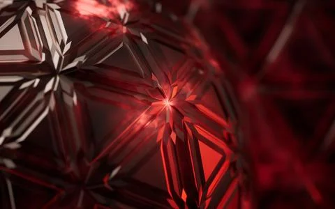 Abstract triangle shape geometry, 3d rendering. Illustrazione stock