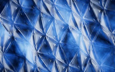 Abstract triangle shape geometry, 3d rendering. Illustrazione stock