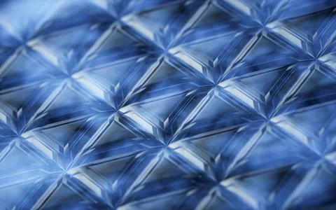 Abstract triangle shape geometry, 3d rendering. Illustrazione stock