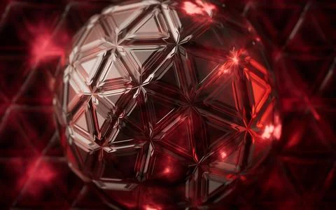 Abstract triangle shape geometry, 3d rendering. 스톡 일러스트