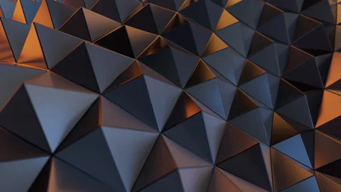 Abstract triangle shape geometry background, 3d rendering. Stock Footage 262217833