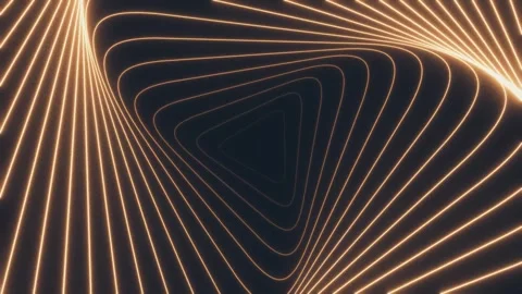Abstract triangle shape pattern animation background, glowing animated lines Stock Footage 279003881