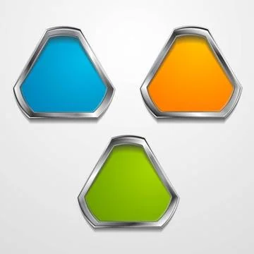 Abstract triangle shapes with silver frame. Vector background eps 10 Abstr... 写真素材