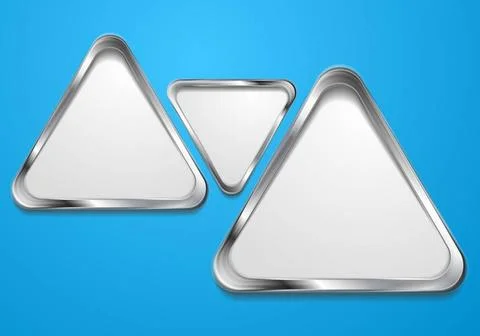 Abstract triangle shapes with silver frame. Vector background eps 10 Abstr... Stock Photos