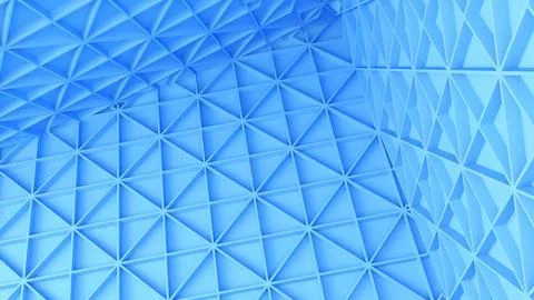 Abstract Triangle Structure,triangular pattern on a blue background,3d render 스톡 일러스트