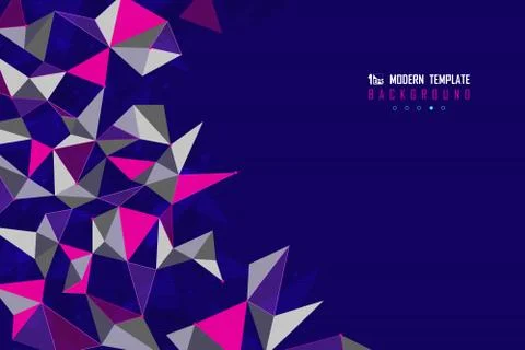 Abstract triangle tech design of futuristic template design artwork 스톡 일러스트
