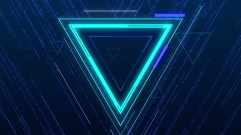 Abstract triangle technology futuristic background motion graphic design elem Stock Footage 130258813