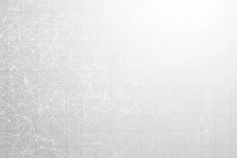 Abstract triangle of technology white template background innovation artwork Stock Illustration