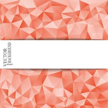 Abstract triangle vector background with a place for your text. With paper like Illustrazione stock