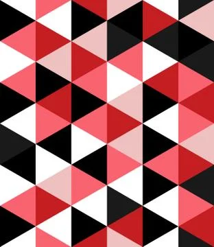 Abstract Triangle vector seamless pattern geometry texture polygonal background Illustrazione stock