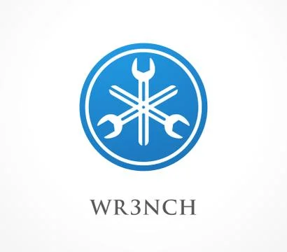 Abstract Triangle Wrench. Isolated vector Illustration Stock Illustration