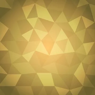 Abstract triangle with yellow background Illustrazione stock
