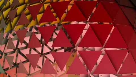 Abstract triangles 3d motion animation. Stock Footage 73938332
