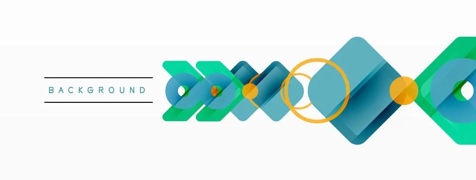 Abstract triangles and square minimal geometric background Stock-Illustration