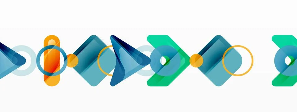 Abstract triangles and square minimal geometric background Stock Illustration