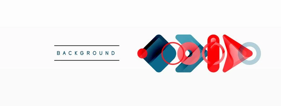 Abstract triangles and square minimal geometric background Stock Illustration