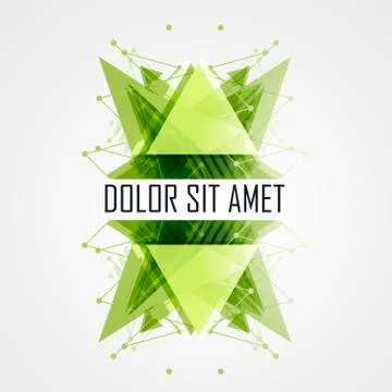 Abstract triangles background for business template. Vector illustration Stock Illustration