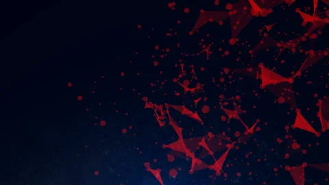 Abstract Triangles Background. Loop Video stock 90261015