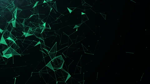 Abstract Triangles Background. Loop Video stock 90261025