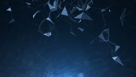 Abstract Triangles Background. Loop Video stock 90261267