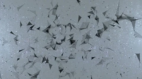 Abstract Triangles Background. Loop Video stock 90261437