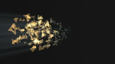 Abstract triangles background moving in the direction Video stock 66244570