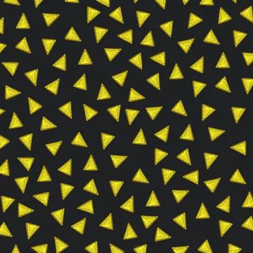 Abstract triangles background.Blask and gold geometric background Stock Illustration