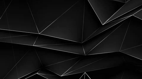 Abstract triangles Black and gray colors, Flying polygonal geometric shapes Loop Stock Footage 139848176