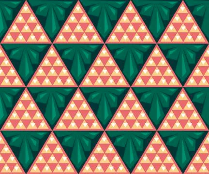 Abstract triangles color seamless pattern Illustrazione stock