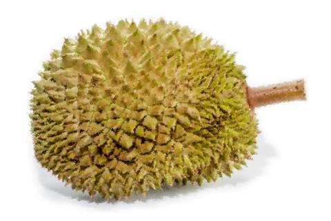Abstract Triangles of Durian fruit for background use, Illustration Foto stock