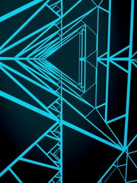 Abstract triangles geometric structure Illustrazione stock
