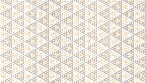 Abstract Triangles Ornament Vector Illustration. Geometric Seamless Pattern.. Stock Illustration