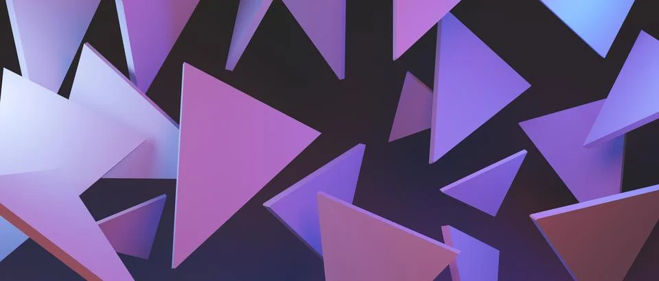 Abstract triangles pattern luxury dark blue backdrop. Modern horizontal banner  Stock Illustration