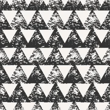 Abstract Triangles Seamless Pattern Stock Illustration