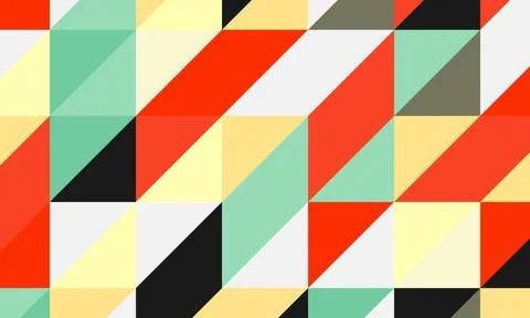 Abstract triangles in seamless pattern. Stock Illustration