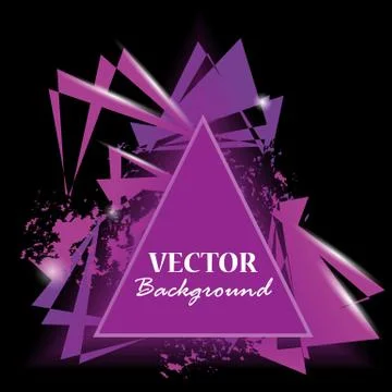 Abstract triangles. Triangle background. Vector illustration Stock Illustration