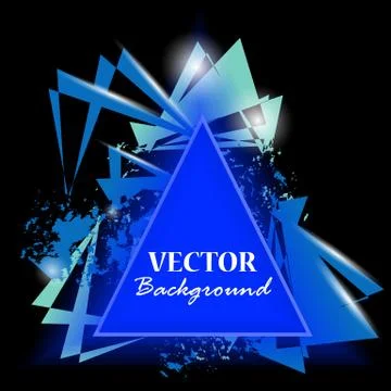 Abstract triangles. Triangle background. Vector illustration Stock Illustration